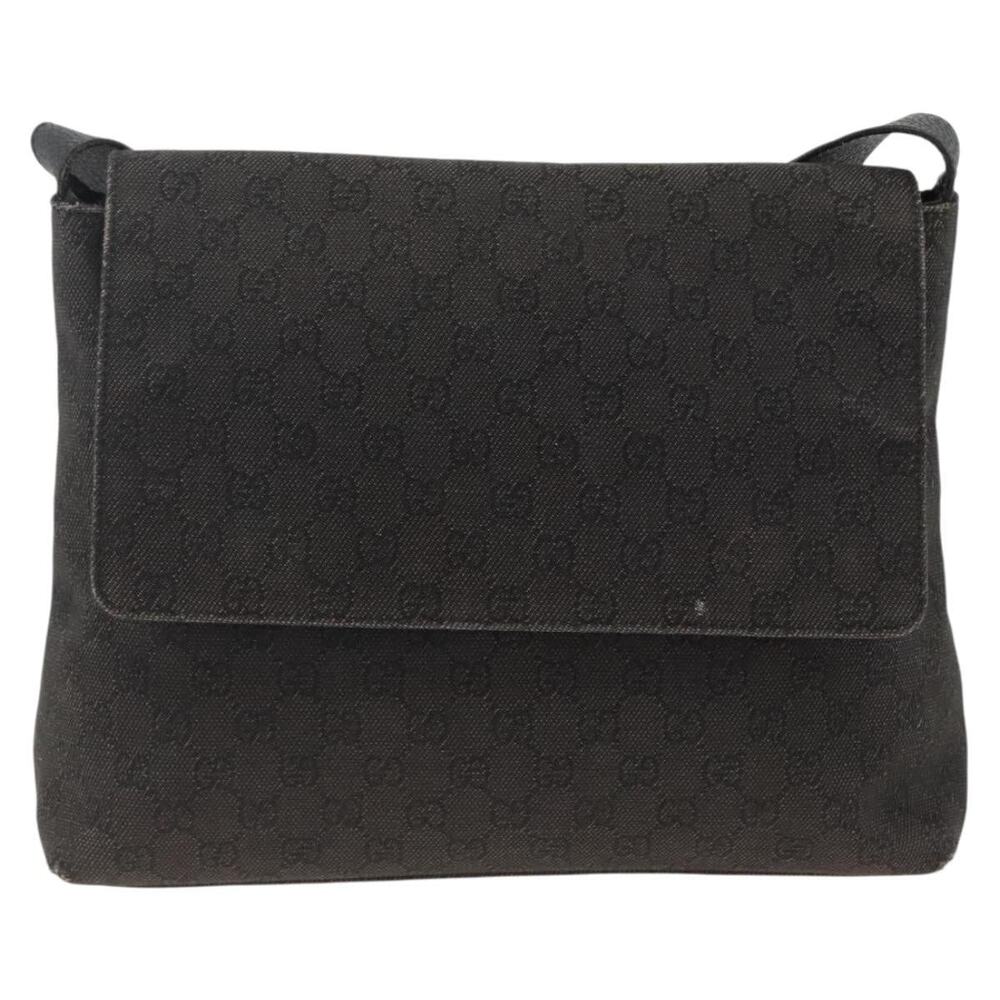 Gucci GG Canvas Shoulder Bag Black